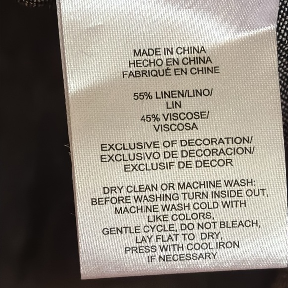 Jones New York Charcoal Blouse with White Accents - Picture 12 of 12